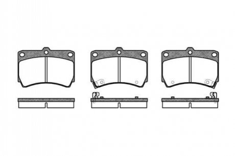 Колодки тормозные (передние) Kia Rio 00-05/Mazda 323 89-98/121 II 90-96 WOKING P3123.12