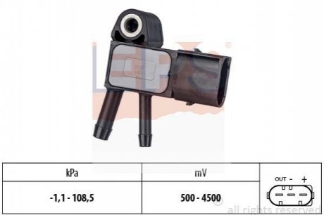 Датчик давления выхлопных газов MB Sprinter (906)/Vito (W639) OM642/646/651 EPS 1.993.269 (фото 1)