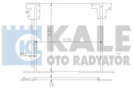 Радиатор кондиционера MB Vito (W638) -03 Kale 381200