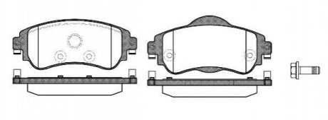Колодки тормозные (передние) Citroen C4 09-/DS4 11-15 WOKING P15643.08
