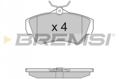 Колодки тормозные (задние) Fiat Scudo/Peugeot Expert 1.6D/2.0D 07- BREMSI BP3284 (фото 1)