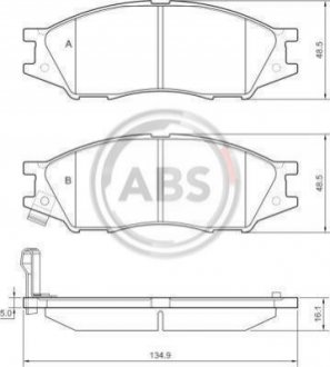 Колодки тормозные (передние) Nissan Almera II 02-/Sunny 00-03 A.B.S. 37680