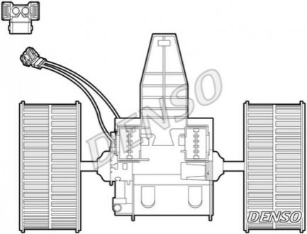 Моторчик печки BMW 5 (E60)/6 (E63) 03-10 DENSO DEA05009