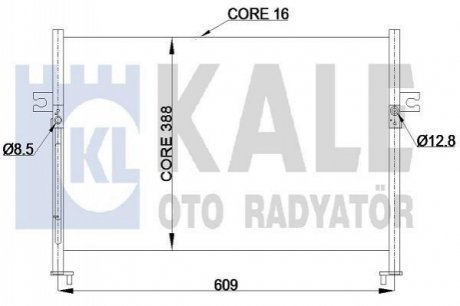 HYUNDAI радіатор кондиціонера H100 Kale 342425