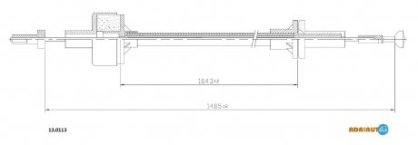 FORD трос зчеплення Sierra 2.0 ADRIAUTO 13.0113 (фото 1)