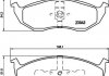 Колодки тормозные (передние) Chrysler Neon 94-06/Voyager/Grand Voyager III/Dodge Caravan 95-01 HELLA 8DB355007-941 (фото 2)