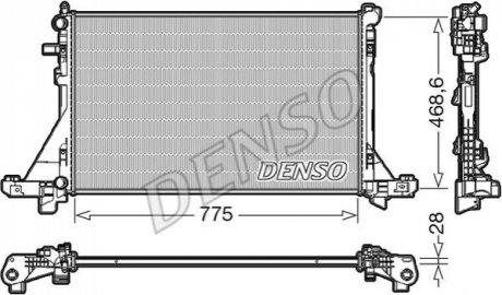 Радиатор охлаждения Opel Movano/Renault Master III 2.3 CDTI/dCi 10- DENSO DRM23112
