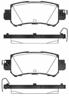 Колодки тормозные (задние) Mazda CX5 11- / CX3 15- WOKING P14073.00