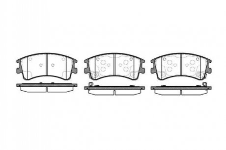 Колодки тормозные (передние) Mazda 6 02-08 WOKING P8703.02