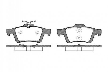 Колодки тормозные (задние) Citroen C5/Ford C-Max 07-/Focus/Connect 04-13/Renault Laguna 07-15/Volvo WOKING P9423.30