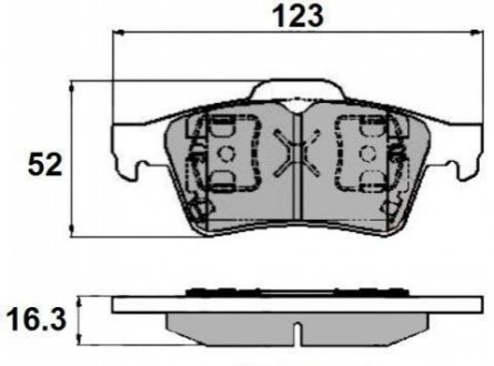 Колодки тормозные (задние) Renault Laguna II 01-07/Megane II 04-09/Espace IV/Nissan Primera 02- National NP2008