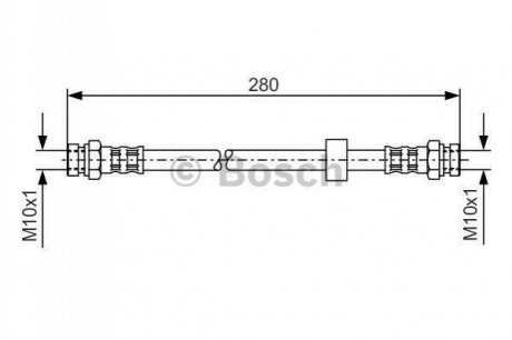 MAZDA гальм.шланг задн.323 -94 BOSCH 1987476732