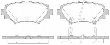 Колодки тормозные (задние) Mazda 3 13- WOKING P14703.02