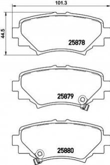 Колодки тормозные (задние) Mazda 3 III 13- NISSHINBO NP5035