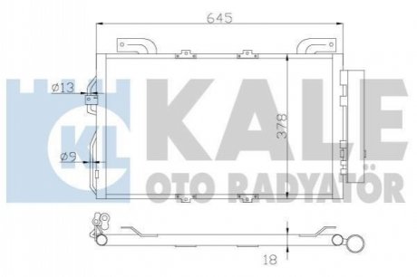 DB радіатор кондиціонера W203 Kale 392900