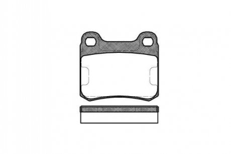 Колодки тормозные (задние) MB 190 (W201) 82-93 WOKING P0573.00