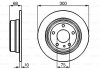 Диск гальмівний BMW E32 730 \'\'R BOSCH 0986478323 (фото 1)