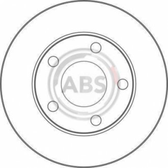 Диск тормозной (задний) Audi A6 97-05 (245x10) A.B.S. 17056 (фото 1)