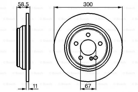 Диск гальмівний MB W220 \'\'R BOSCH 0986478472