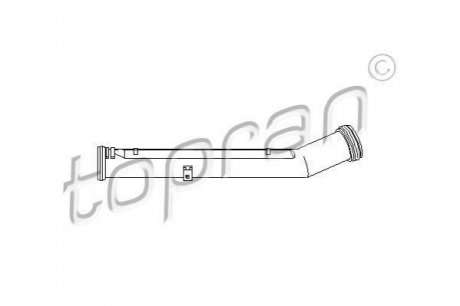 Патрубок системы охлаждения VW Caddy II 1.4-1.6 95-04 TOPRAN / HANS PRIES 109 625 (фото 1)