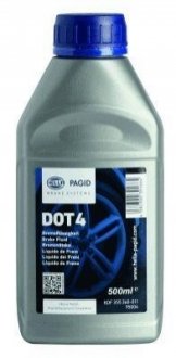 Гальмівна рідина DOT4 (0,5L) HELLA 8DF355360-011