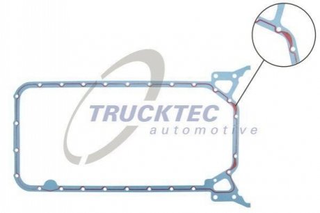 Прокладка поддона MB OM601/611/646 (метал) TRUCKTEC 02.10.100