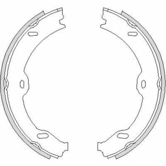 Колодки ручника MB S-class (W221/C216) 05-13 (180x25) WOKING Z4708.00 (фото 1)