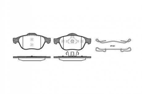 Колодки тормозные (передние) Renault Laguna II 01-07/Espace IV/Vel Satis 02- WOKING P9433.00