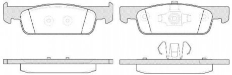 Колодки тормозные (передние) Dacia Logan/Renault Clio 12- WOKING P14403.00