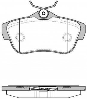 Колодки тормозные (задние) Citroen Jumpy/Fiat Scudo/Peugeot Expert 07- WOKING P13993.00 (фото 1)