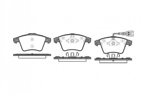 Колодки тормозные (передние) VW T5 03- WOKING P11453.01
