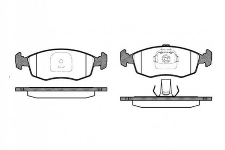 Колодки тормозные (передние) Fiat Doblo 01- WOKING P0723.10 (фото 1)