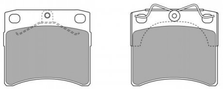 Колодки тормозные (передние) VW T4 90-03 FREMAX FBP-0842