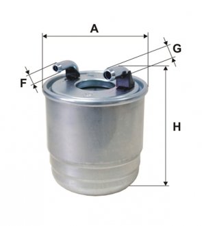 Фільтр паливний MB C-class (W204)/E-class (W212) 2.2/3.0CDI (OM651/OM642) 09-15 (h=117.5mm) WIX FILTERS WF8467