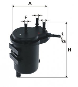 Фильтр топливный Renault Kangoo 1.5DCI (под датчик воды) WIX FILTERS WF8357 (фото 1)