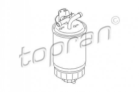 Фильтр топливный VW LT 2.4D/T3 1.6D/TD -88/Golf II -87 (без подогр.) TOPRAN / HANS PRIES 102 732