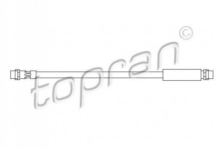 Шланг тормозной (передний) Audi A6 94-05 TOPRAN / HANS PRIES 108 657