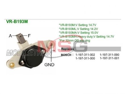 Реле зарядки MOBILETRON VR-B193M (фото 1)