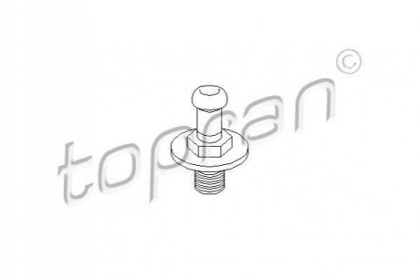 Палец (штифт) замка двери VW T4 (M12x1) TOPRAN / HANS PRIES 103 542 (фото 1)