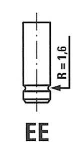 Клапан (впуск) Fiat Doblo 1.6 16V 01- (30.3x7x102.5) FRECCIA R6153/SCR (фото 1)