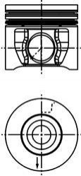 Поршень KOLBENSCHMIDT 40 830 610