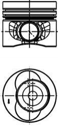 Поршень KOLBENSCHMIDT 40 683 620