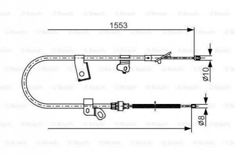 Тросик BOSCH 1 987 482 156