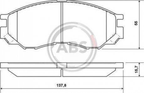 Колодки тормозные (передние) Mitsubishi L200 94-05 A.B.S. 36925