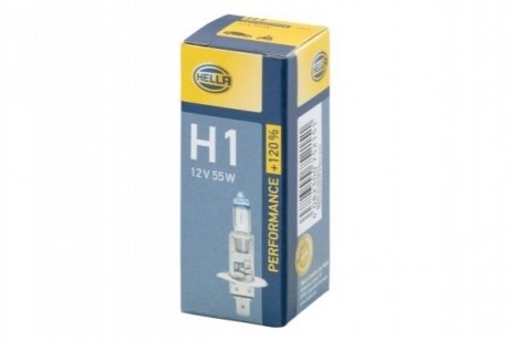 H1 12V 55W Лампа розжарювання PLUS 120% HELLA 8GH 223 498-011