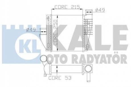 Радиатор интеркулера Peugeot 3008/308SW 1.2-2.0D 13- Kale 342815