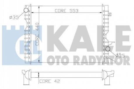 LANDROVER Радиатор охлаждения Defender 2.2/2.5Td 98-16 Kale 350600