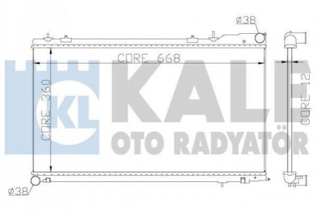 Радиатор охлаждения Subaru Forester 2.0-2.5 02- Kale 364900