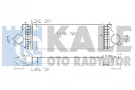 Радиатор интеркулера Suzuki Grand Vitara 1.9DDiS 05-15 Kale 342365 (фото 1)