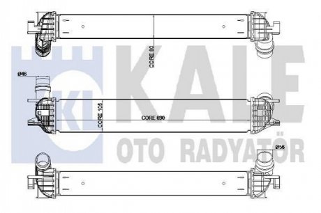 RENAULT Інтеркулер Laguna III 1.5/2.0dCi 07- Kale 342385